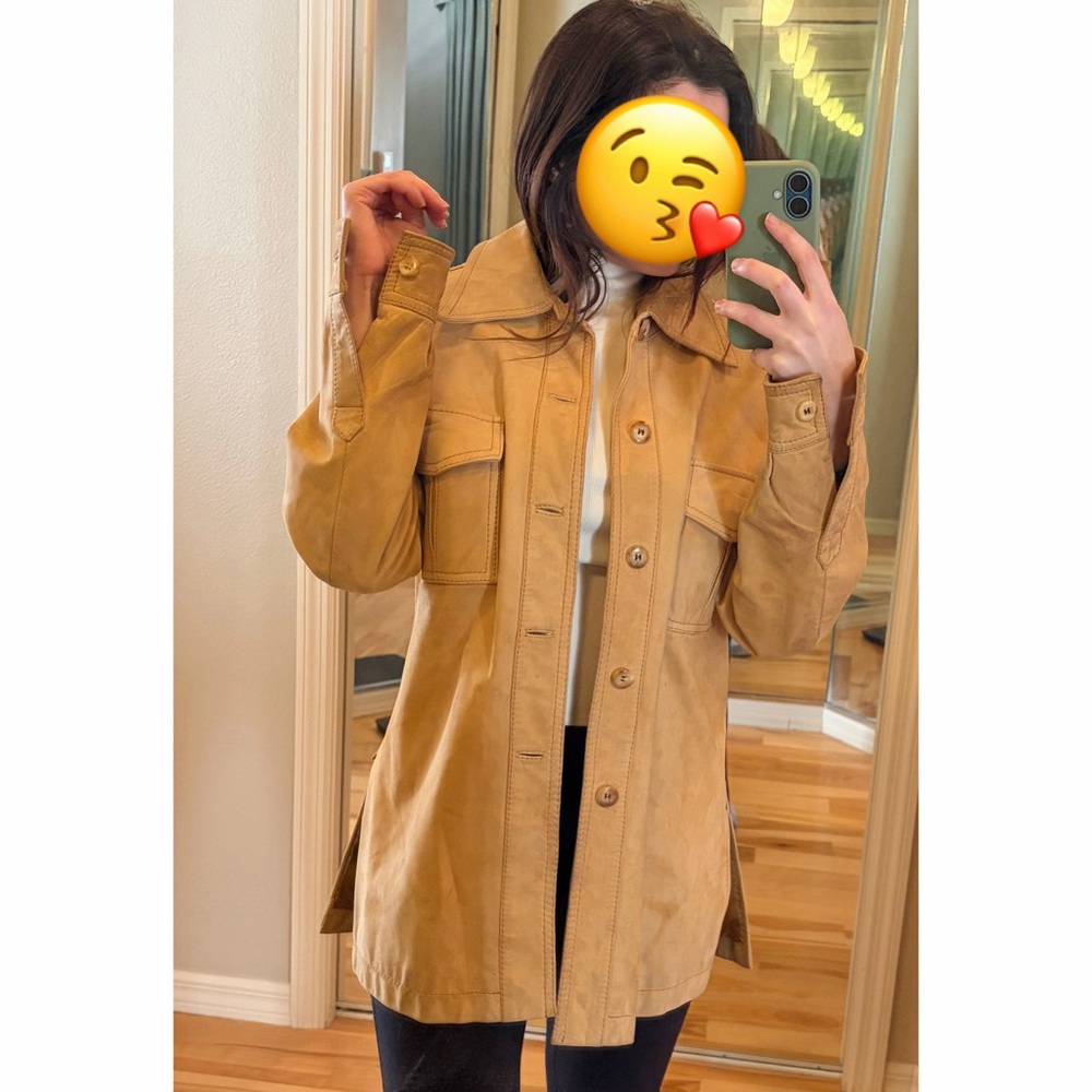 1970s Vintage Unisex Tan Spanish Leather Jacket